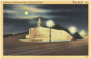 Entrance to Hollywood Bowl, Hollywood, Calif.