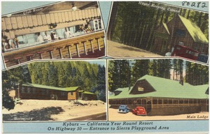 Kyburz- California year round resort, on highway 50- entrance to Sierra Playground Area