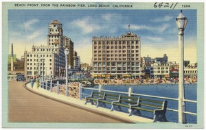 Beach front, from the Rainbow Pier, Long Beach, California