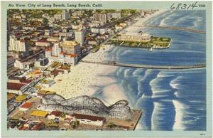 Air view, city of Long Beach, Long Beach, Calif.