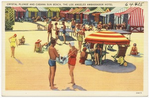 Crystal plunge and cabana sun beach, the Los Angeles Ambassador Hotel