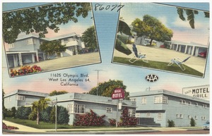 Back Motel, 11625 Olympic Blvd,, West Los Angeles 64, California