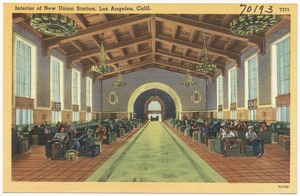 Interior of New Union Station, Los Angeles, Calif.