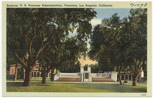 Rostrum, U. S. Veterans Administration, Cemetery, Los Angeles, California