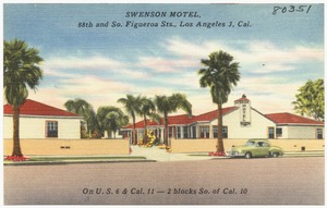 Swenson Motel, 88th and So. Figueroa Sts., Los Angeles 3, Cal.