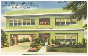 Ritz Wilshire Motor Hotel, 10970 Wilshire Blvd., Westwood Village, Los Angeles 24, Calif.