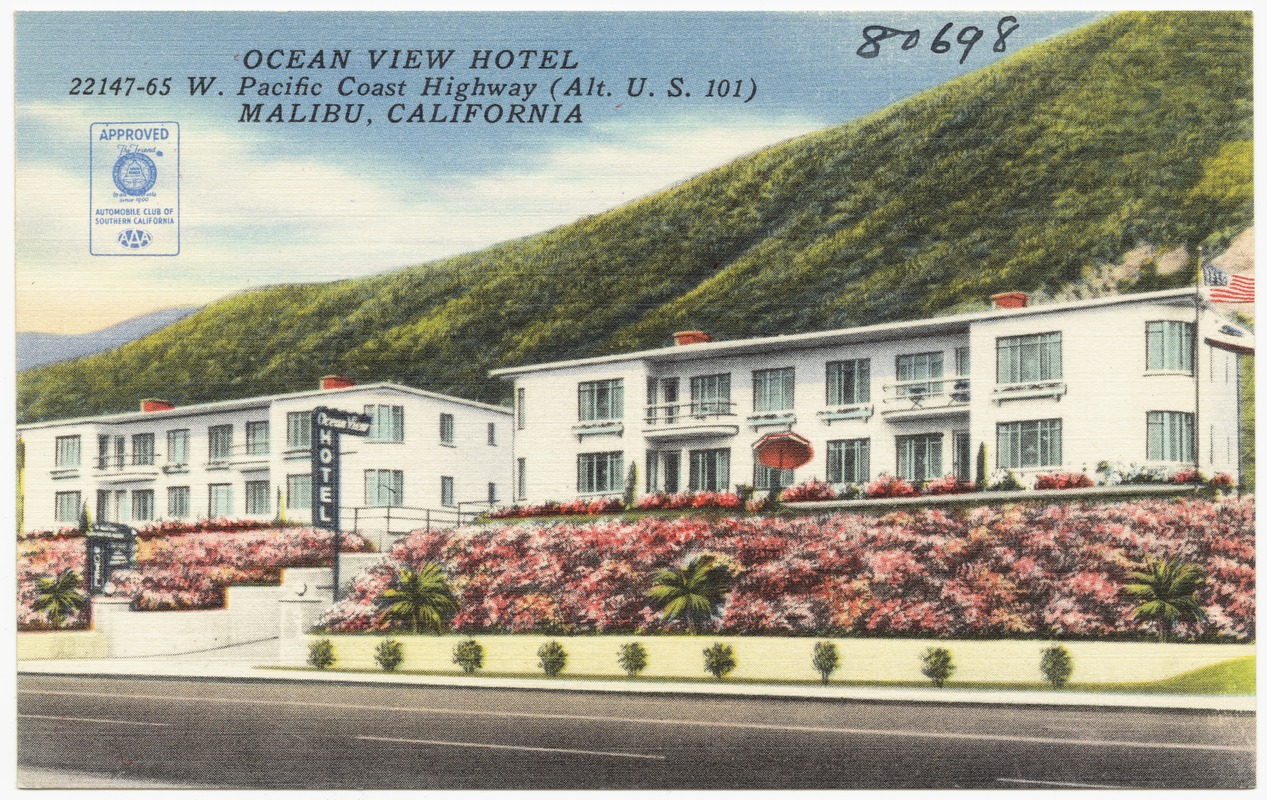 Ocean View Hotel, 22147-65 W. Pacific Coast Highway (Alt. U. S. 101), Malibu, California