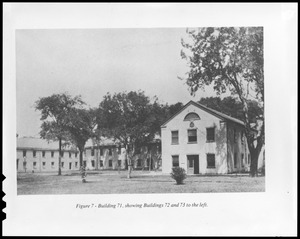 Building 71, showing buildings 72 and 73 to the left