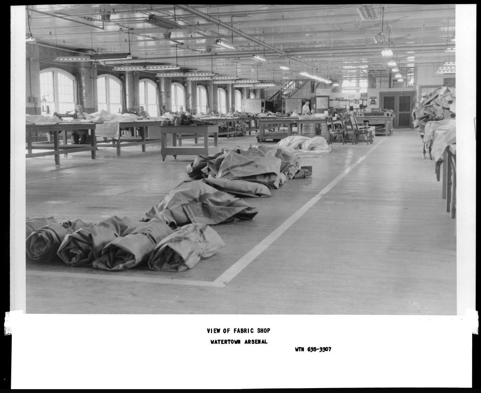 View of fabric shop Digital Commonwealth