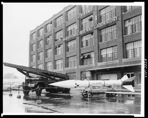 View of building 39 with launcher in foreground