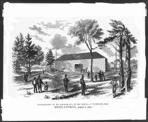 Representation of the magazine etc., of the Arsenal at Watertown, Mass