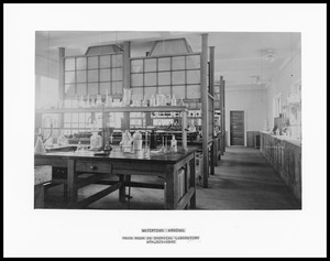 Main room in chemical laboratory