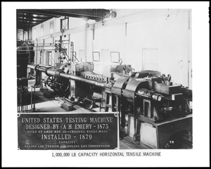 1,000,000 lb. capacity horizontal tensile machine