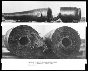 Failure of 10 inch wire wound cannon