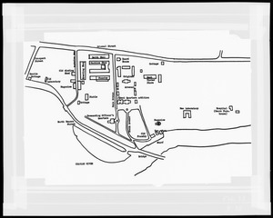 Map showing erecting shop and other buildings