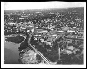 Arial view of Watertown Arsenal