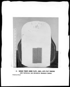 Ground troops armor plate, back, with felt padding