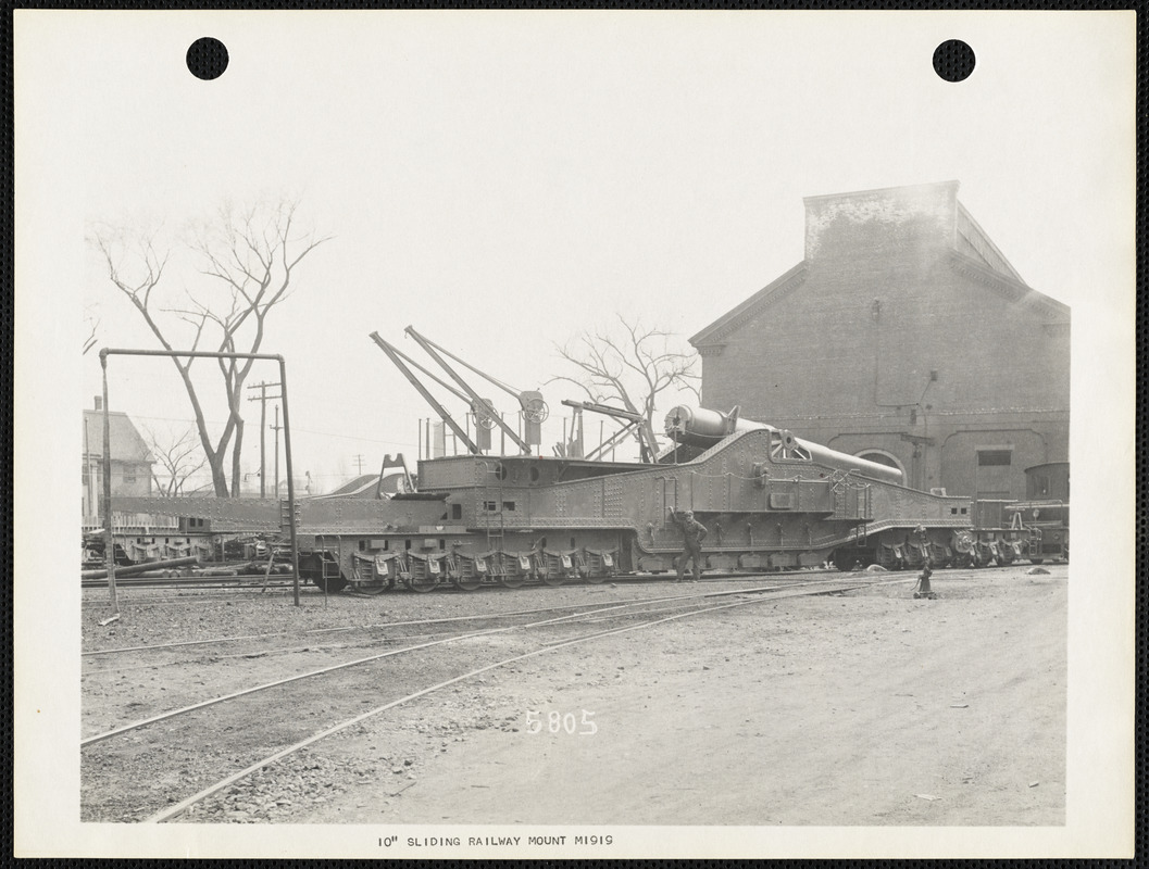 10" Sliding railway mount M1919