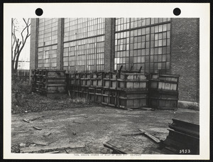 Tool chests stored at rear of building 311