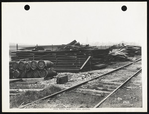 Steel plates near south gate