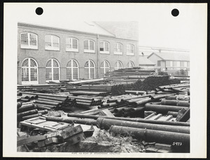 Pipe in rear of storehouse