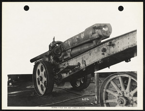 German field gun and limber