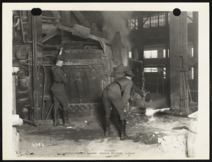 Electric furnace foundry, student officers