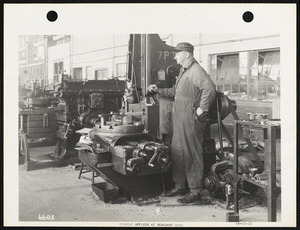 Student officer at seacoast shop