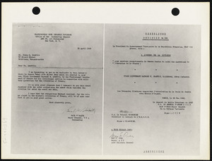 Letter to Mr. James M. Braffit from Major General Paul W. Baade