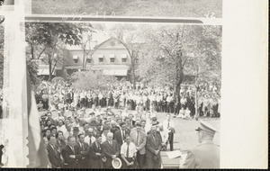 Audience at military ceremony