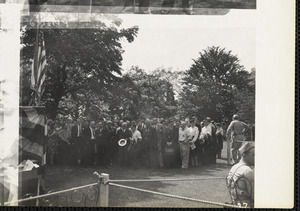 Audience at military ceremony