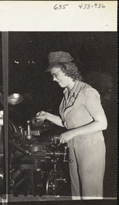 Women operating machinery