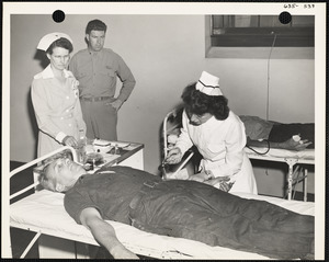 Men donating blood