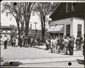 Scene at gate