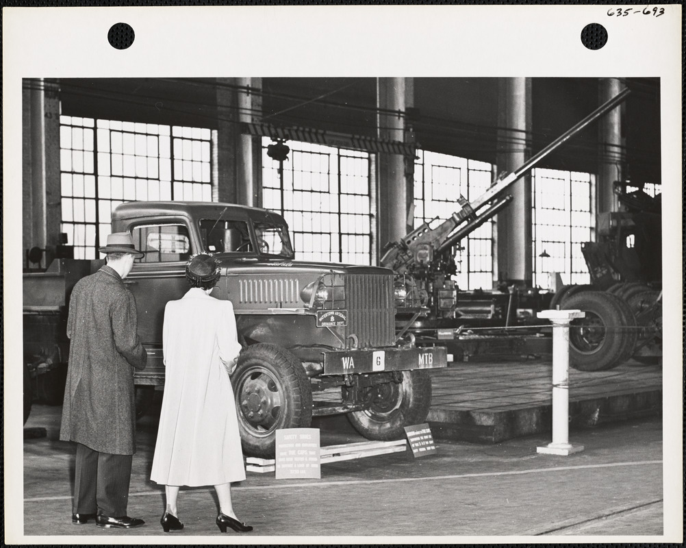 Man and woman at exhibit