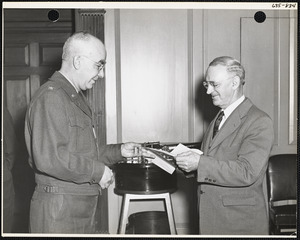 Man receiving award