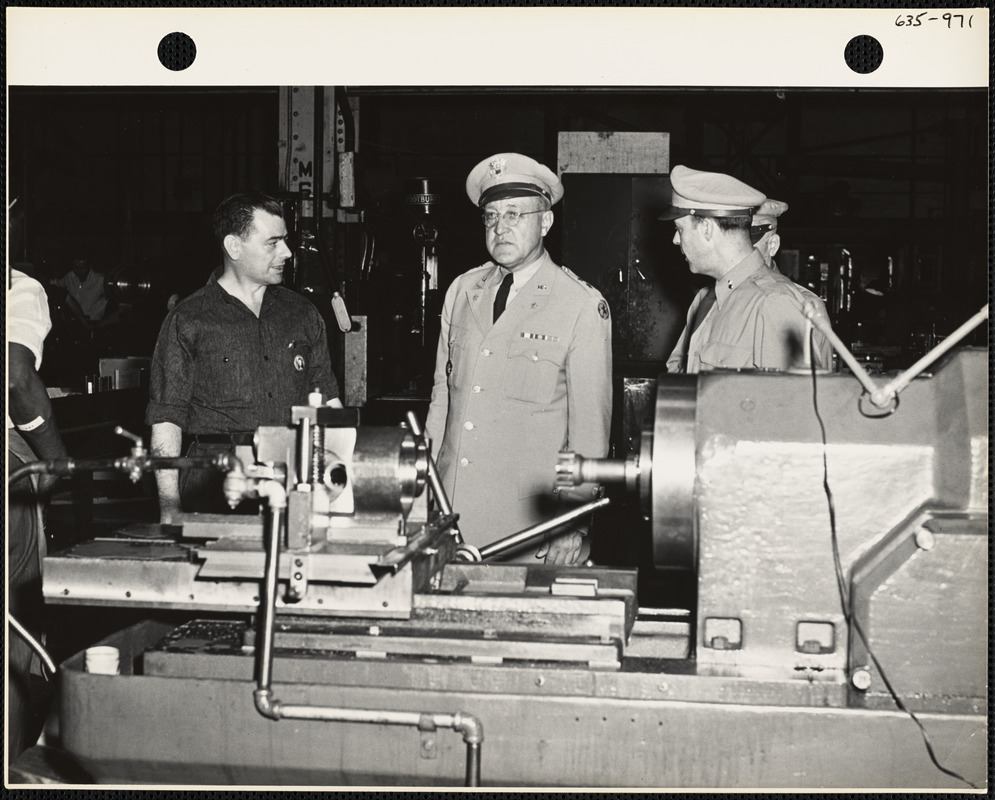 Officers in factory