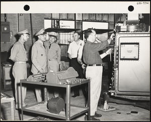 Officers in factory