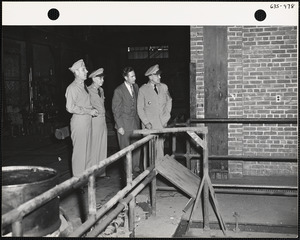 Officers in factory