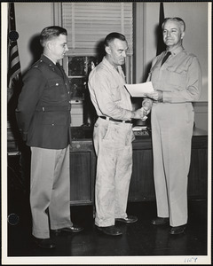 Col. Mesick and two men