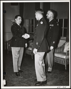 Col. Mesick with two officers