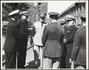 Col. Mesick with officers