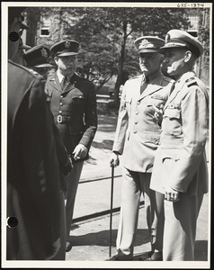 Col. Mesick with officers