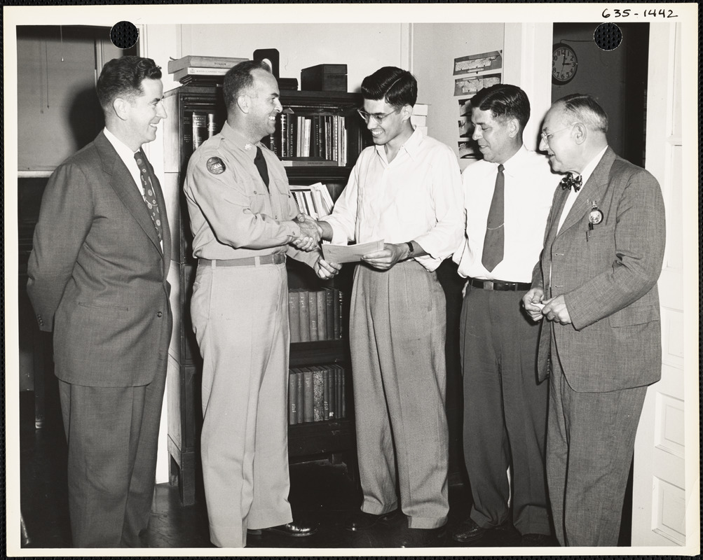 Man receiving award