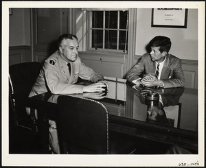 Col. Mesick and John F. Kennedy
