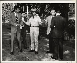 John F. Kennedy with men