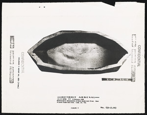 Metallurgical examination of scale model hull front