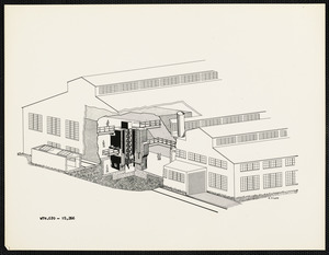 Illustration of Watertown Arsenal building