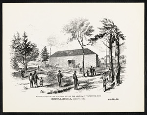 Representation of the magazine etc., of the Arsenal at Watertown, Mass.