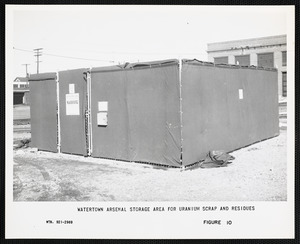 Watertown Arsenal storage area for uranium scrap and residues